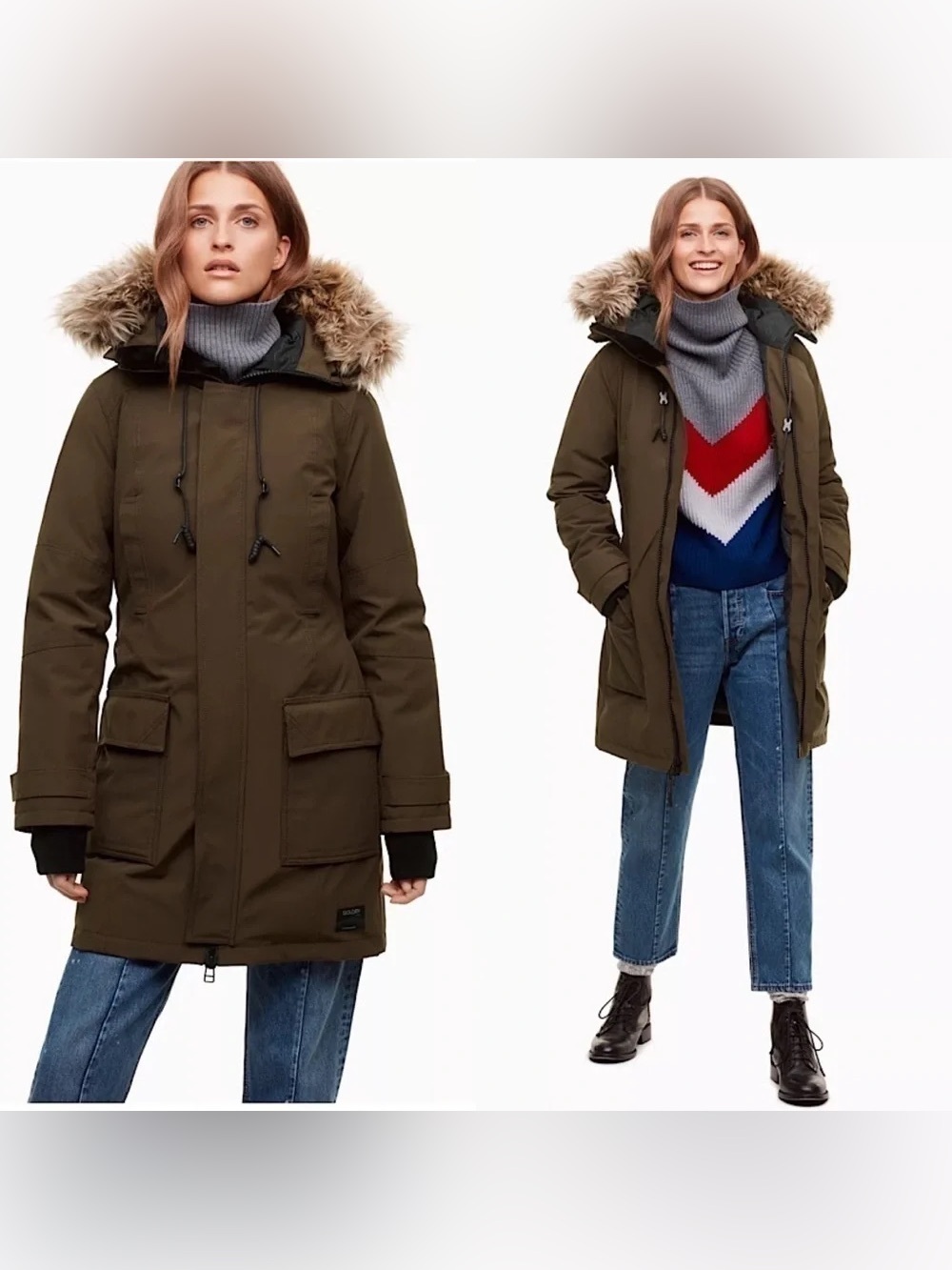 Aritzia Golden by TNA Bancroft Parka - Green